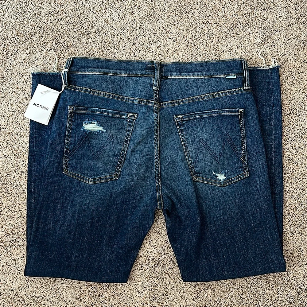Mother NWT The Scrapper Cuff Ankle Fray Wicked Wildflowers Jeans Pants *Sz 29* - Picture 4 of 10